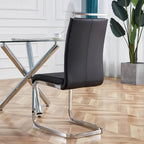 Modern Dining Chairs PU Faux Leather set of 4