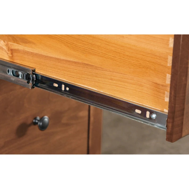 Arch+Haven Solid Wood 4 Drawer Desk