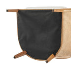 Tillman Linen Accent Arm Chair with Rattan