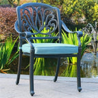 Manasquan 13-piece Gunmetal Aluminum Dining Set by Havenside Home