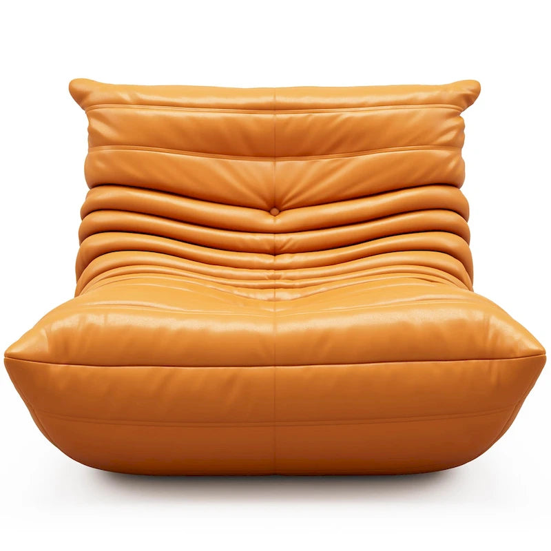 Furgle Microfiber Leather Sofa Ergonomic Design Lazy Sofa Floor Sofa