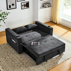 54 Pull-Out Sleeper Sofa Bed Double Seat Recliner Sofa Bed