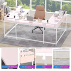 COZONY 78 U/L Shaped Gaming Desk, Reversible Computer Desk with Power Outlets, LED Lights, Monitor Stand & Storage Shelf, Corner Desk for Home Office
