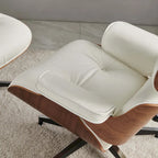 Mid Century Modern Leather Lounge Chair Armchair Recliner