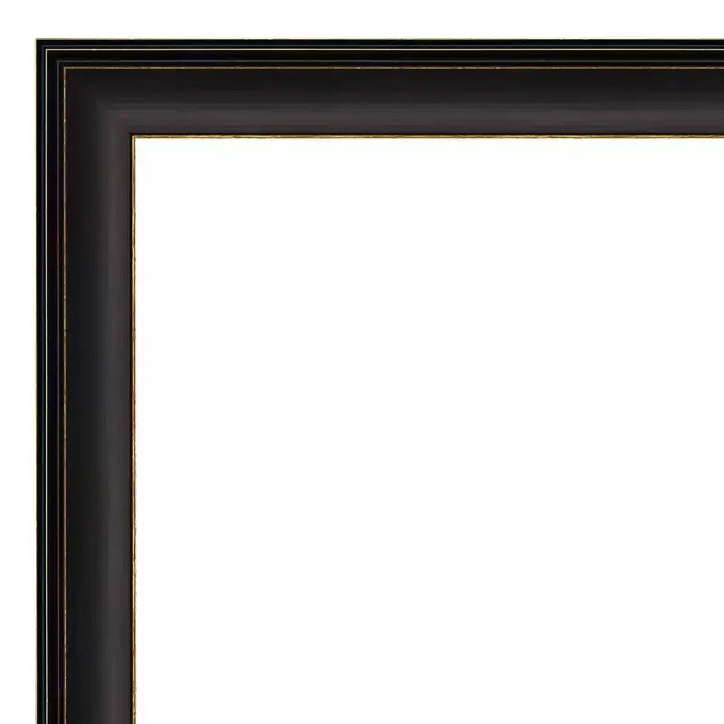 Miroir mural de salle de bain 23" x 29" Trio bronze huilé non biseauté - : Miroir de courtoisie rectangulaire, cadre en polystyrène
