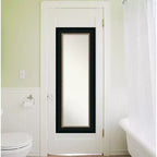 Miroir de porte pleine longueur 21 po x 55 po non biseauté - : Cadre en polystyrène, quincaillerie de montage incluse