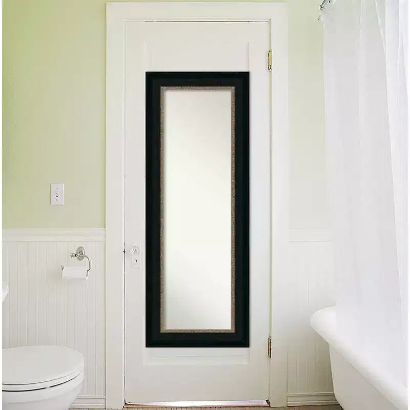 Miroir de porte pleine longueur 21 po x 55 po non biseauté - : Cadre en polystyrène, quincaillerie de montage incluse