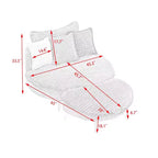 Modern Accent Chair with Ottoman, Upholstered Oversized Single Sofa Couch, Deep Seat Lounge Chair with Footrest for Bedroom Living Room Office