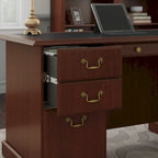 Bush Furniture Saratoga Executive Desk with Drawers and Storage
