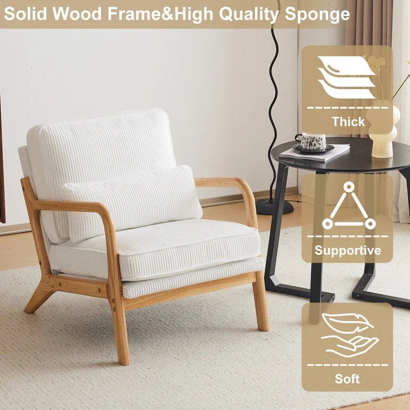Mid Century Modern Upholstered Accent Chair