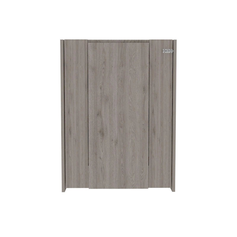 Foldable Table Tacoma, Seven Interior Shelves, White Finish,High quality and durable