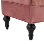 Modern End of Bed Bench for Bedroom, Velvet Upholstered Window Bench with 2 Detachable Pillows for Living Room or Entryway-Panipeachy