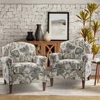 Giampiero Living Room Armchair with Nailhead Trims Set of 2 by HULALA HOME