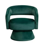 GDFStudio Hudson Modern Luxury Velvet Upholstered Swivel Accent Chair