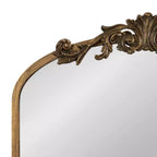 Kate & Laurel All Things Decor 20x6x30 Arendahl MDF Jewelry Cabinet with Mirror Gold
