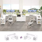 Bureau d'angle réversible avec station de charge, bureau d'ordinateur pour le télétravail avec lumières LED et tiroirs