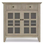 Meuble de rangement pour entrée en bois massif, 36 pouces de large, style transitionnel
