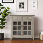 Meuble de rangement pour entrée en bois massif, 36 pouces de large, style transitionnel
