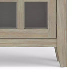 Meuble de rangement pour entrée en bois massif, 36 pouces de large, style transitionnel