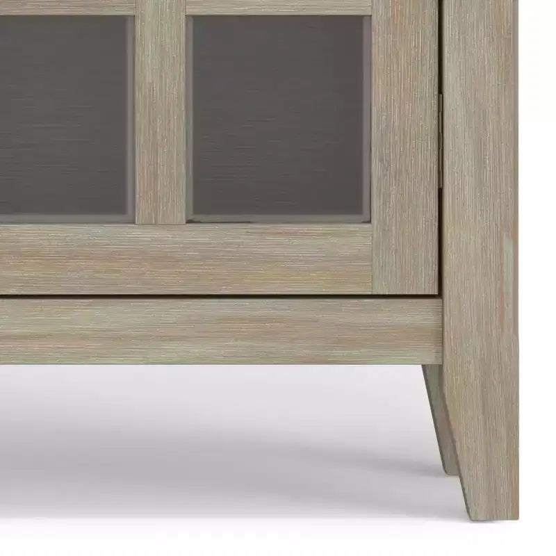 Meuble de rangement pour entrée en bois massif, 36 pouces de large, style transitionnel