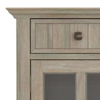 Meuble de rangement pour entrée en bois massif, 36 pouces de large, style transitionnel