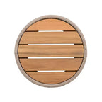 1 Table d'appoint moderne rustique, table d'appoint en bois d'acacia et corde pour salon, chambre, patio