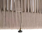 1 Table d'appoint moderne rustique, table d'appoint en bois d'acacia et corde pour salon, chambre, patio
