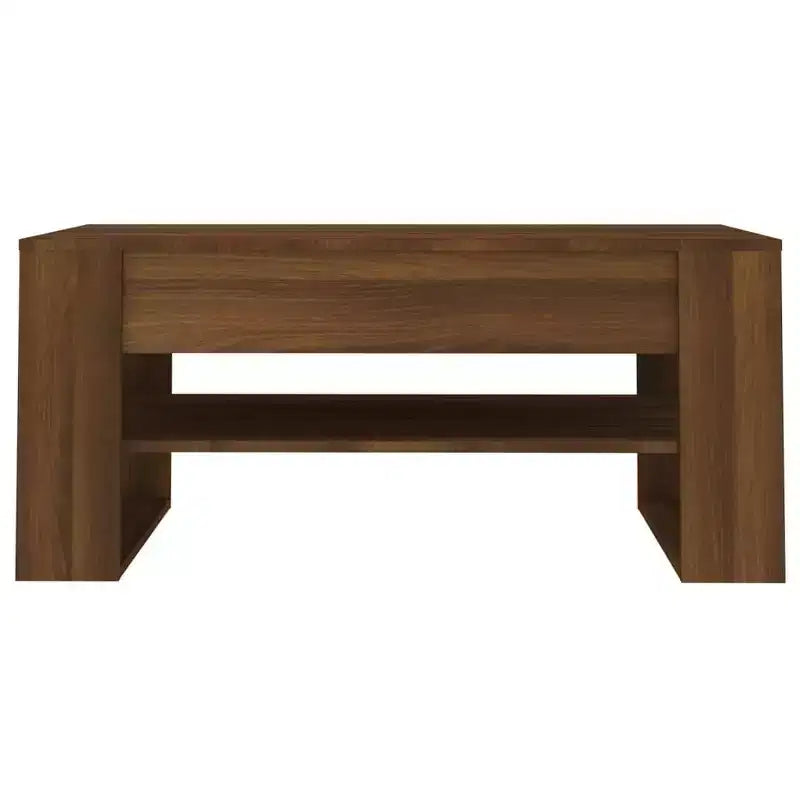 Table basse en bois d'ingénierie blanc Table basse moyenne