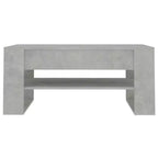 Table basse en bois d'ingénierie blanc Table basse moyenne