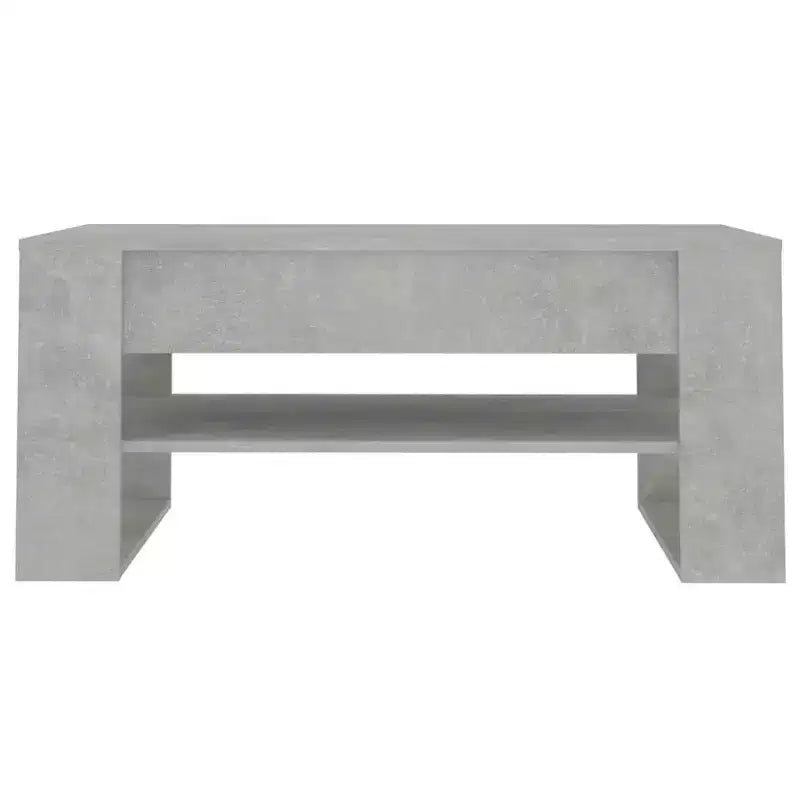 Table basse en bois d'ingénierie blanc Table basse moyenne