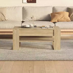 Table basse en bois d'ingénierie blanc Table basse moyenne