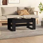 Table basse en bois d'ingénierie blanc Table basse moyenne