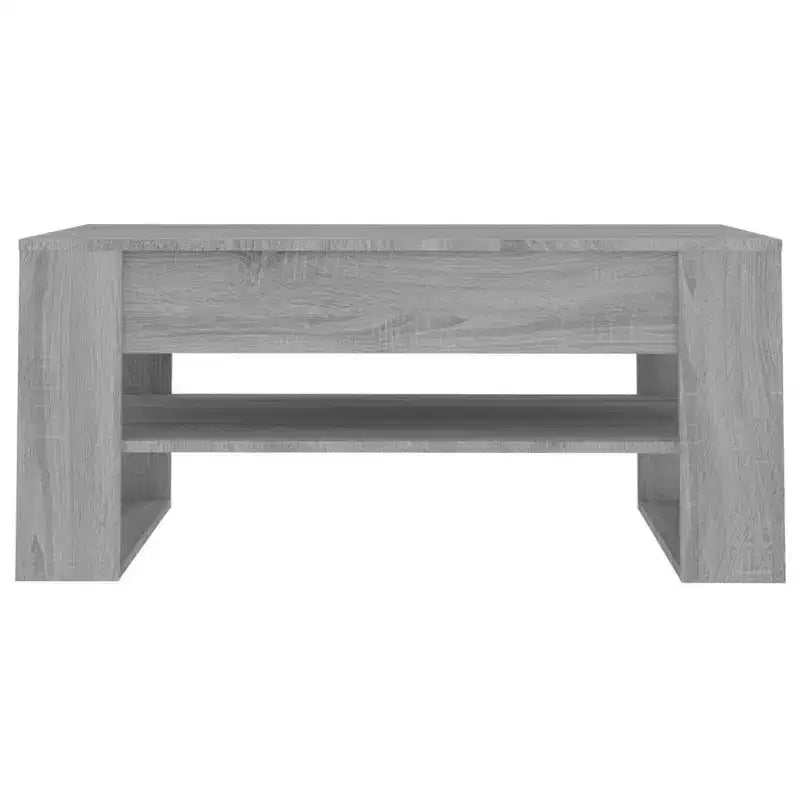 Table basse en bois d'ingénierie blanc Table basse moyenne