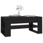 Table basse en bois d'ingénierie blanc Table basse moyenne