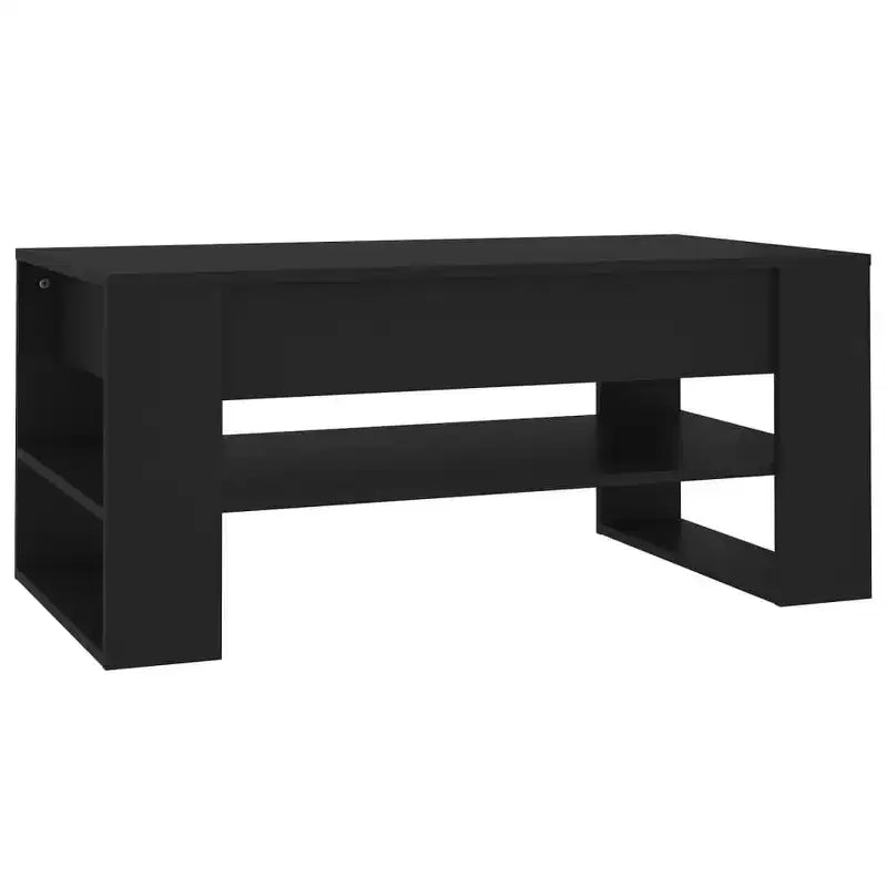 Table basse en bois d'ingénierie blanc Table basse moyenne