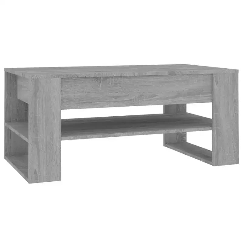Table basse en bois d'ingénierie blanc Table basse moyenne