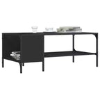 Table basse avec étagère d'appoint en bois d'ingénierie