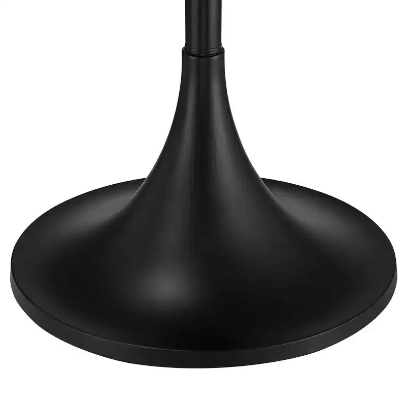 Table d'appoint en marbre noir avec base noire