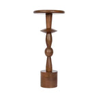 Table d'appoint, 9x9x22, Noyer brun