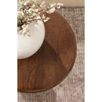 Table d'appoint, 9x9x22, Noyer brun