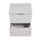 Tables de chevet à 2 tiroirs (lot de 2) avec poignées découpées 47,5 cm (L) x 39,9 cm (P) x 60,2 cm (H)