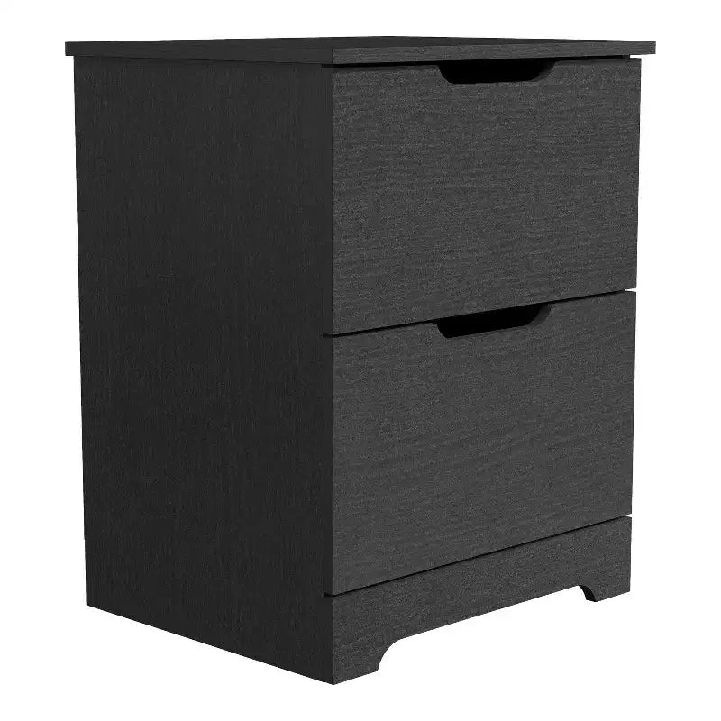 Tables de chevet à 2 tiroirs (lot de 2) avec poignées découpées 47,5 cm (L) x 39,9 cm (P) x 60,2 cm (H)