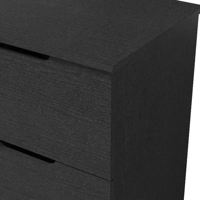 Tables de chevet à 2 tiroirs (lot de 2) avec poignées découpées 47,5 cm (L) x 39,9 cm (P) x 60,2 cm (H)