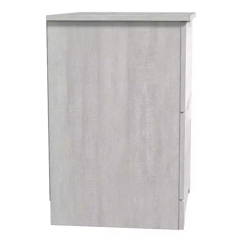 Tables de chevet à 2 tiroirs (lot de 2) avec poignées découpées 47,5 cm (L) x 39,9 cm (P) x 60,2 cm (H)