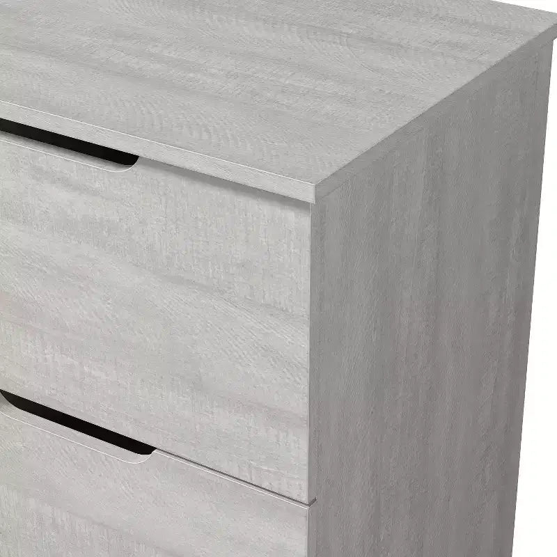 Tables de chevet à 2 tiroirs (lot de 2) avec poignées découpées 47,5 cm (L) x 39,9 cm (P) x 60,2 cm (H)
