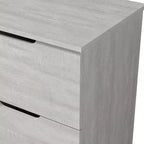 Tables de chevet à 2 tiroirs (lot de 2) avec poignées découpées 47,5 cm (L) x 39,9 cm (P) x 60,2 cm (H)