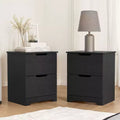 Tables de chevet à 2 tiroirs (lot de 2) avec poignées découpées 47,5 cm (L) x 39,9 cm (P) x 60,2 cm (H)