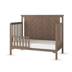 Lit de bébé convertible 4 en 1, se transforme en lit de jour, en lit de tout-petit et en lit double, 3 positions de matelas, finition sécuritaire pour bébé