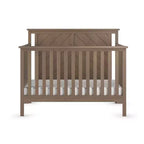 Lit de bébé convertible 4 en 1, se transforme en lit de jour, en lit de tout-petit et en lit double, 3 positions de matelas, finition sécuritaire pour bébé