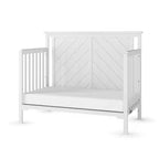 Lit de bébé convertible 4 en 1, se transforme en lit de jour, en lit de tout-petit et en lit double, 3 positions de matelas, finition sécuritaire pour bébé
